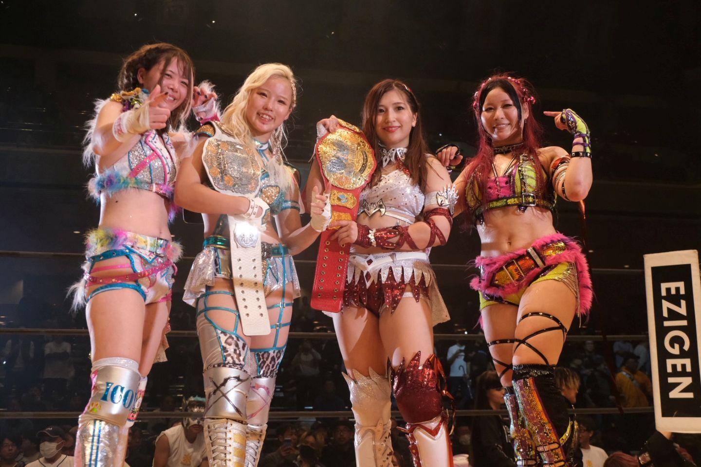 女子プロレス マリーゴールド IYO SKY 岩谷麻優 B2ポスター WWE 女子
