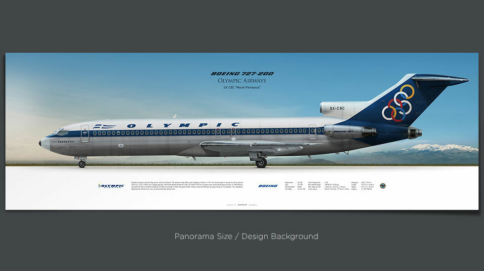 Olympic Airways Boeing 727-200 SX-CBC | Aviaposter