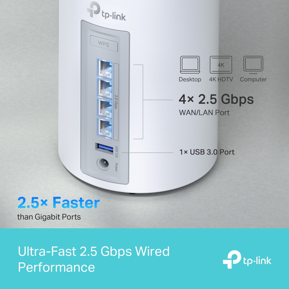 Deco BE65 | BE11000 Whole Home Mesh WiFi 7 System | TP-Link