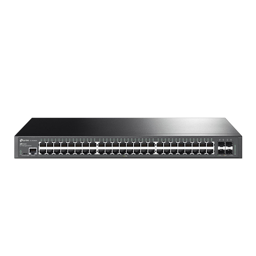 TL-SG3452X | JetStream 48-Port Gigabit L2+ Managed Switch with 4