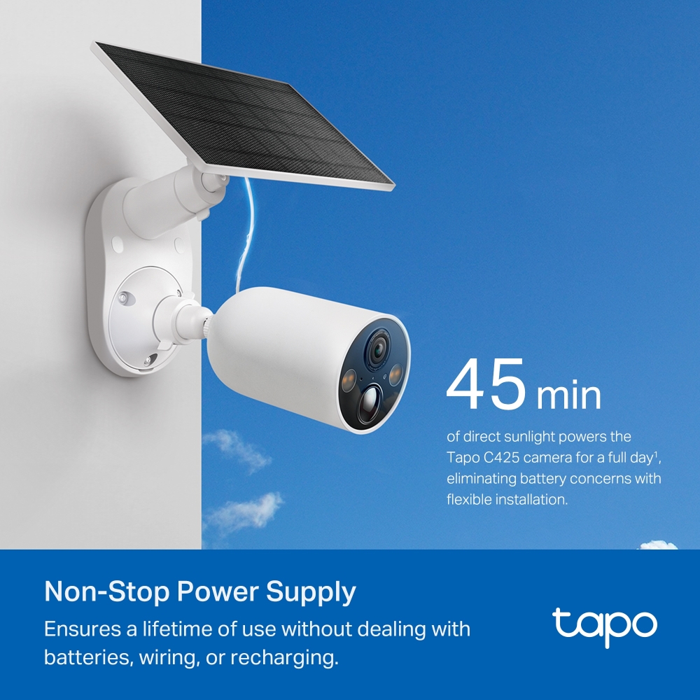 Tapo C425 KIT | Solar-Powered Security Camera Kit | TP-Link Canada