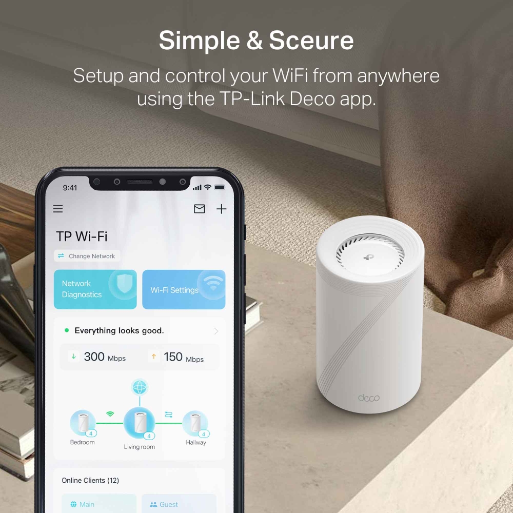 Deco BE77 | BE17000 Tri-Band Whole Home Mesh WiFi 7 System | TP
