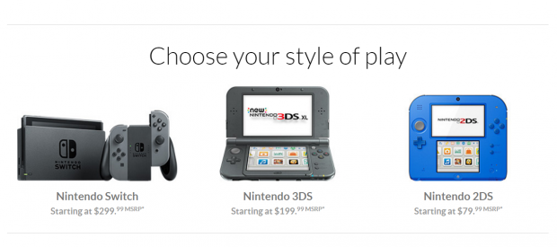 Nintendo Switch replaces Wii U on Nintendo homesite
