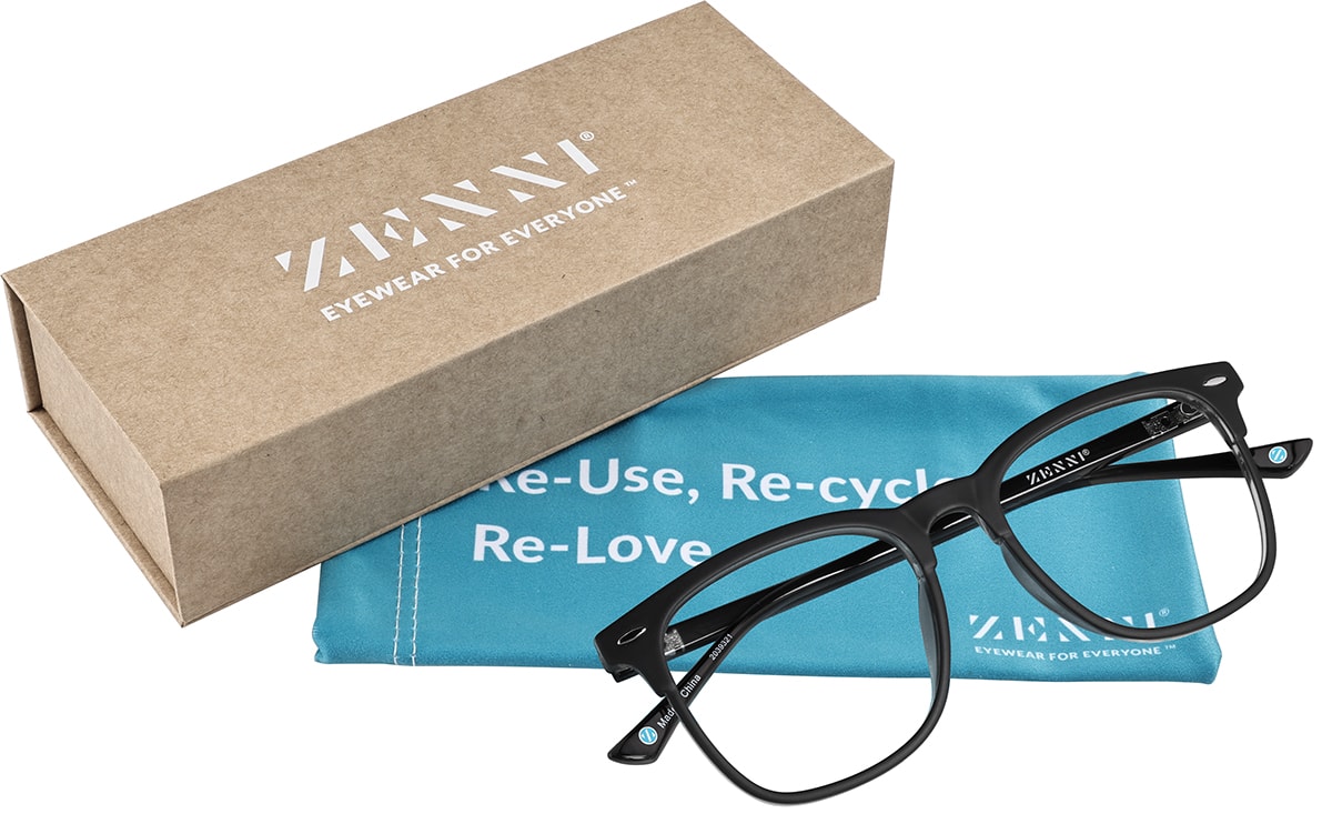 Black Bering Glasses #2039321 | Zenni Optical