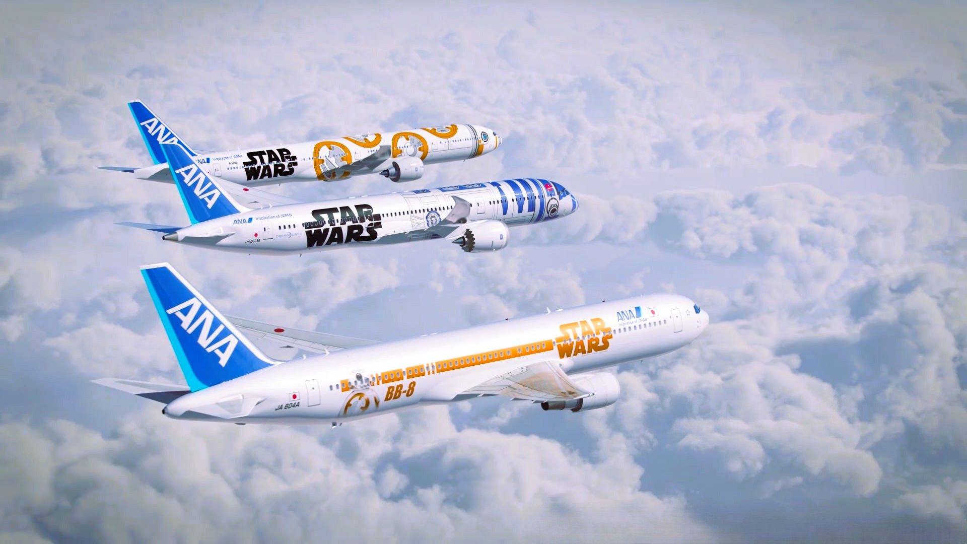 セール中！STAR WARS ANA R2-D2 JET 787-9 1/400 ANA Unveils World's