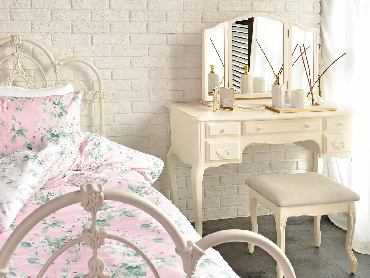 希少 ローラアシュレイ ベネチアン 三面鏡 ドレッサー 化粧台 鏡台