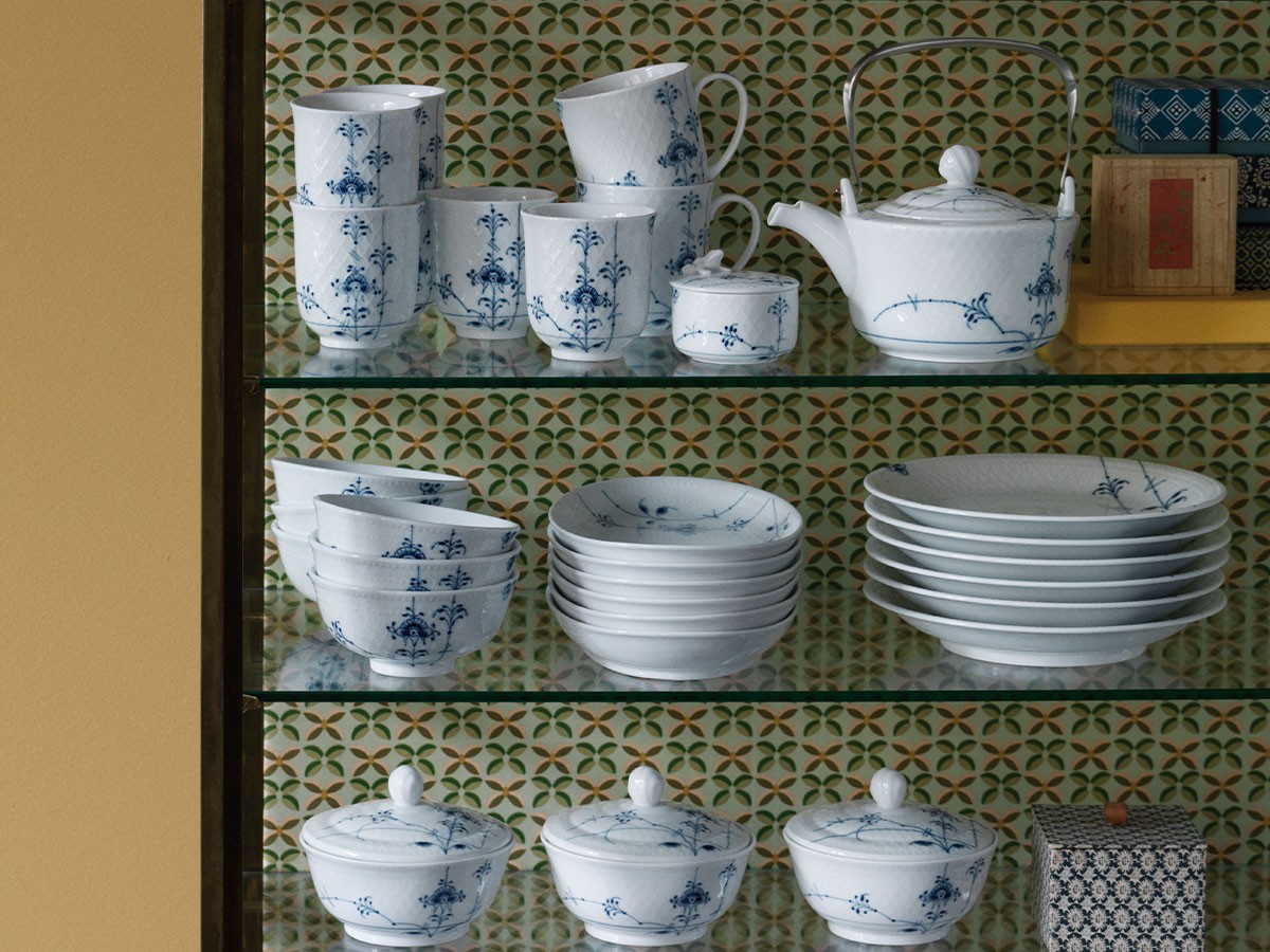 Royal Copenhagen Blue Palmette Plate Set / ロイヤル コペンハーゲン