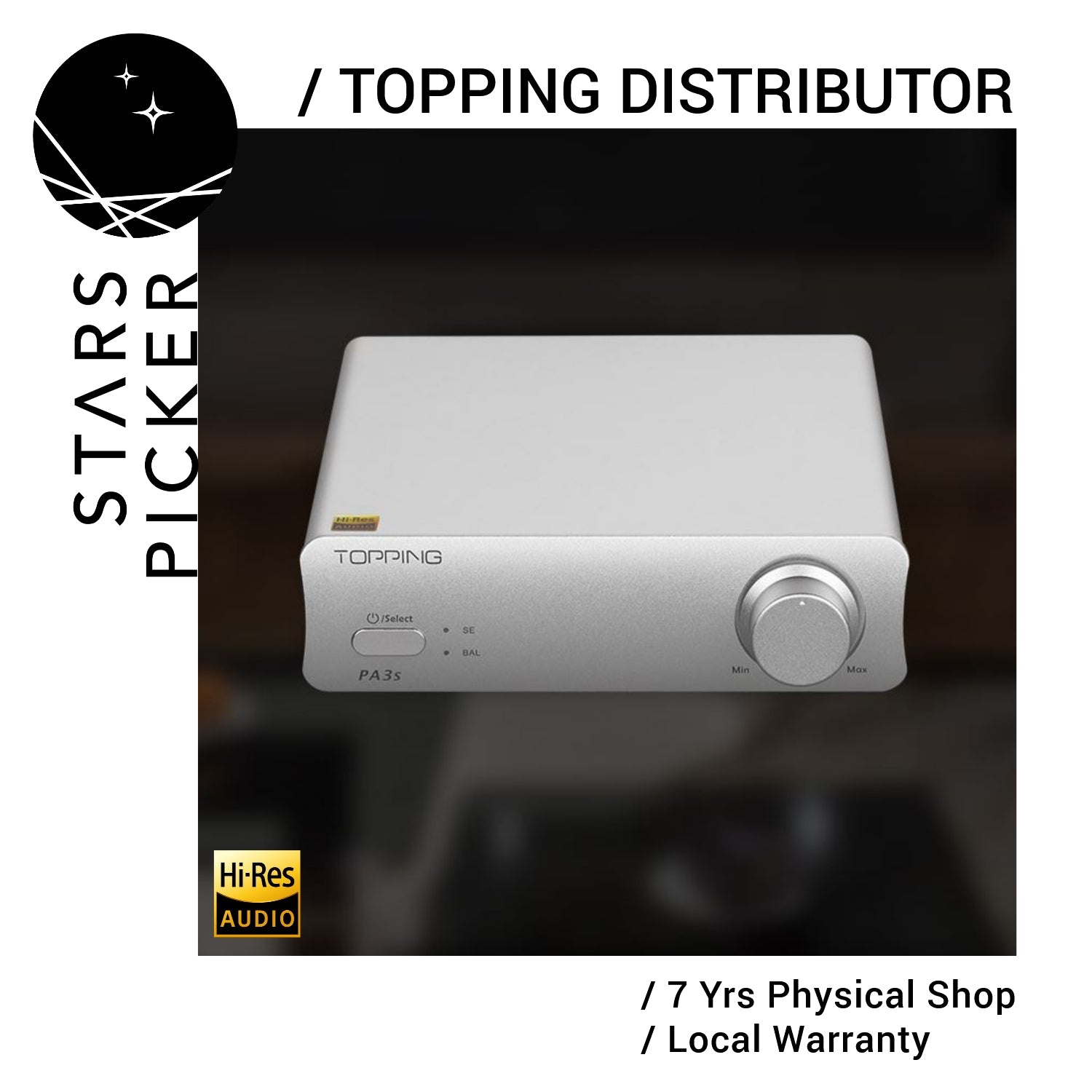 Demo Unit Clearance] TOPPING PA3s (2021) Desktop HIFI Digital Amplifi