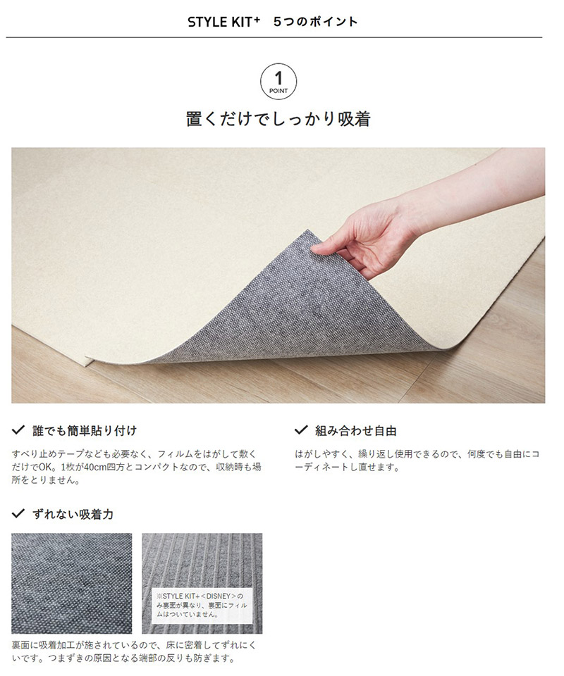 タイルカーペット KIT-1601 サンゲツ スタイルキットプラス ループ