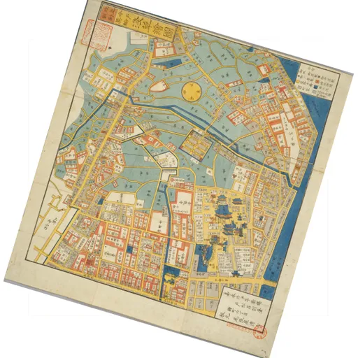 江戸切絵図〕今戸箕輪浅草絵図 | Original map, illustration digital