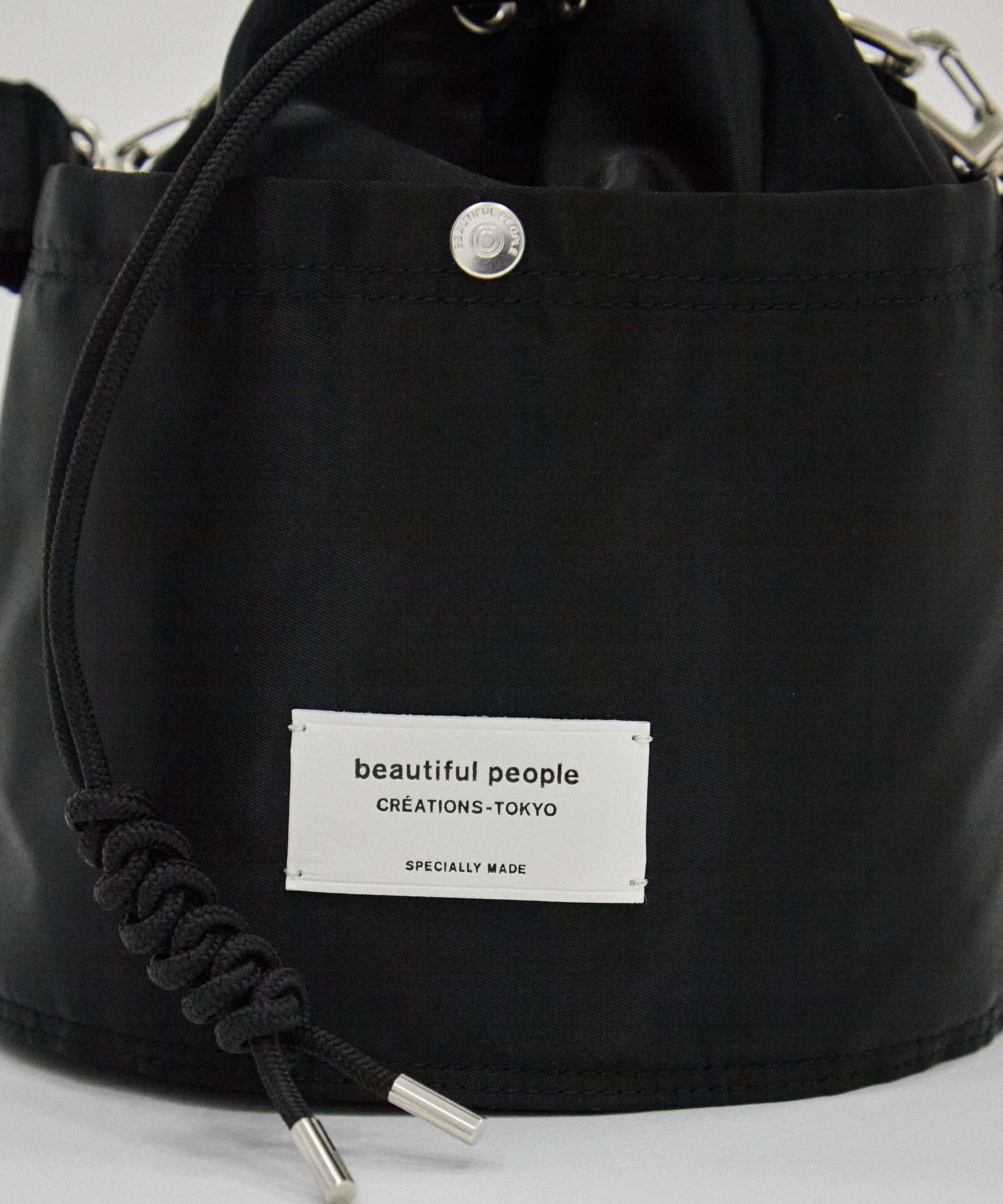 別注nylon drawstring mini bag(FREE BLACK): beautiful people