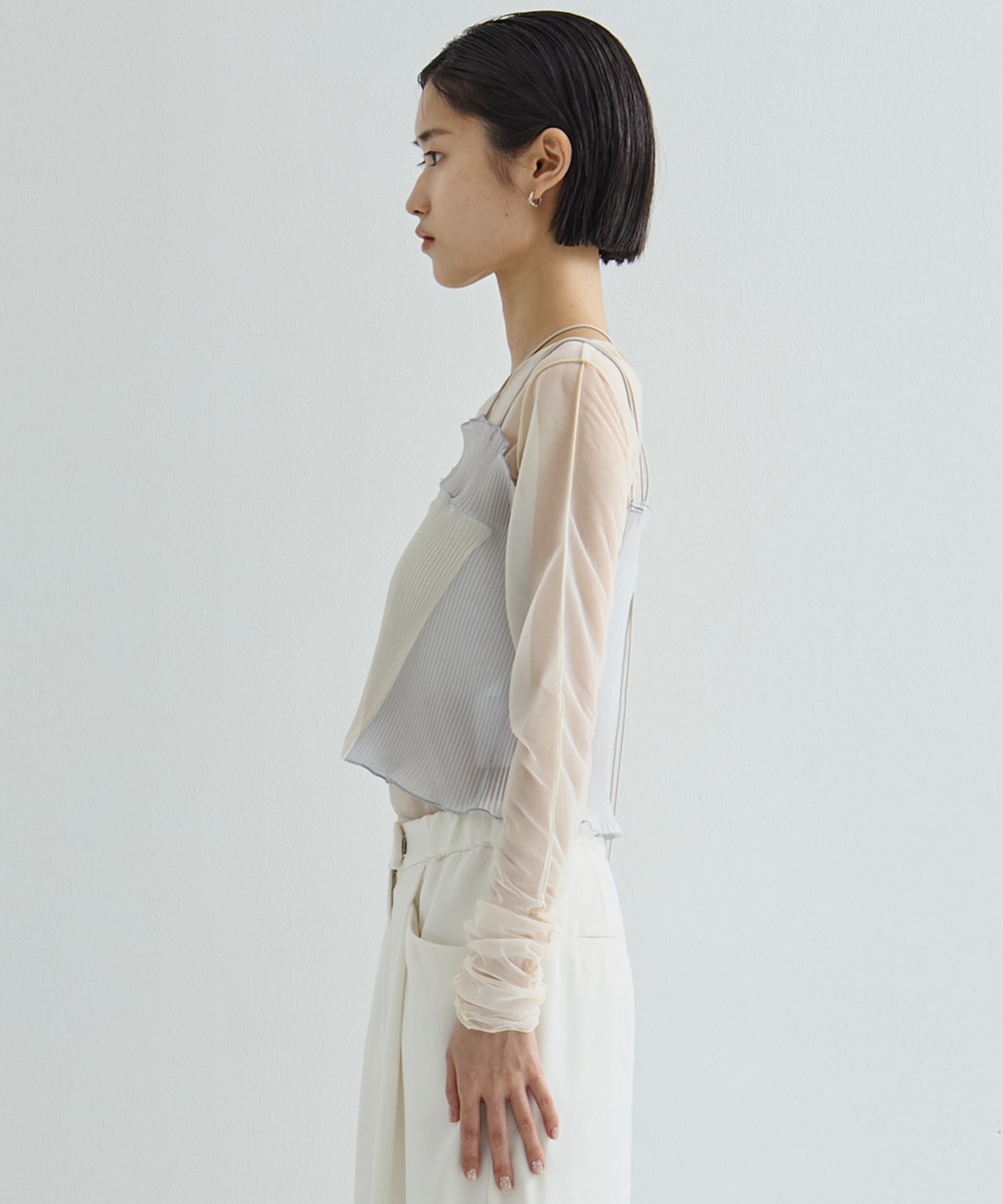 別注SHEER CAMISOLE(FREE GREY): kotohayokozawa: WOMENS｜ STUDIOUS