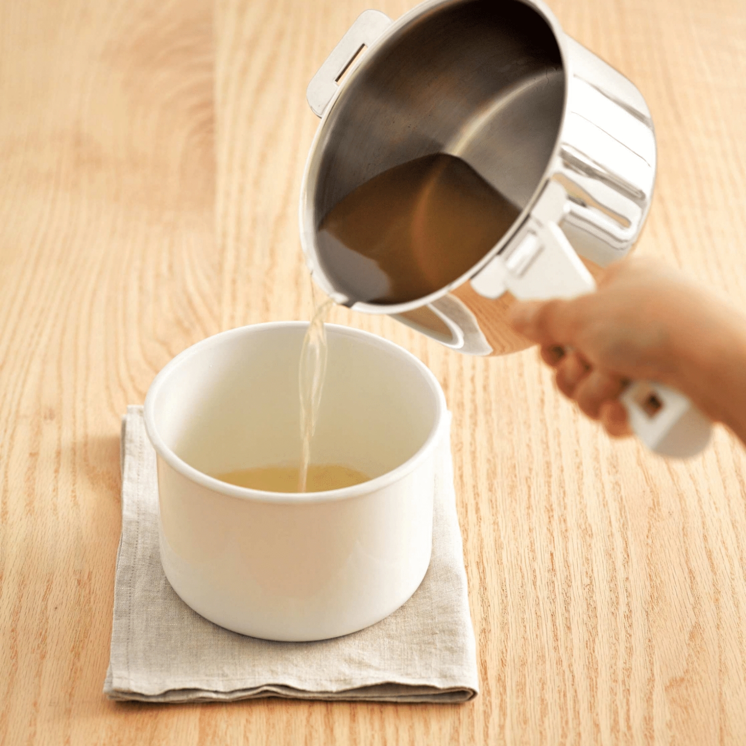 CRISTEL/グラフィット 深鍋 18cm -収納性抜群！ハンドル着脱式の