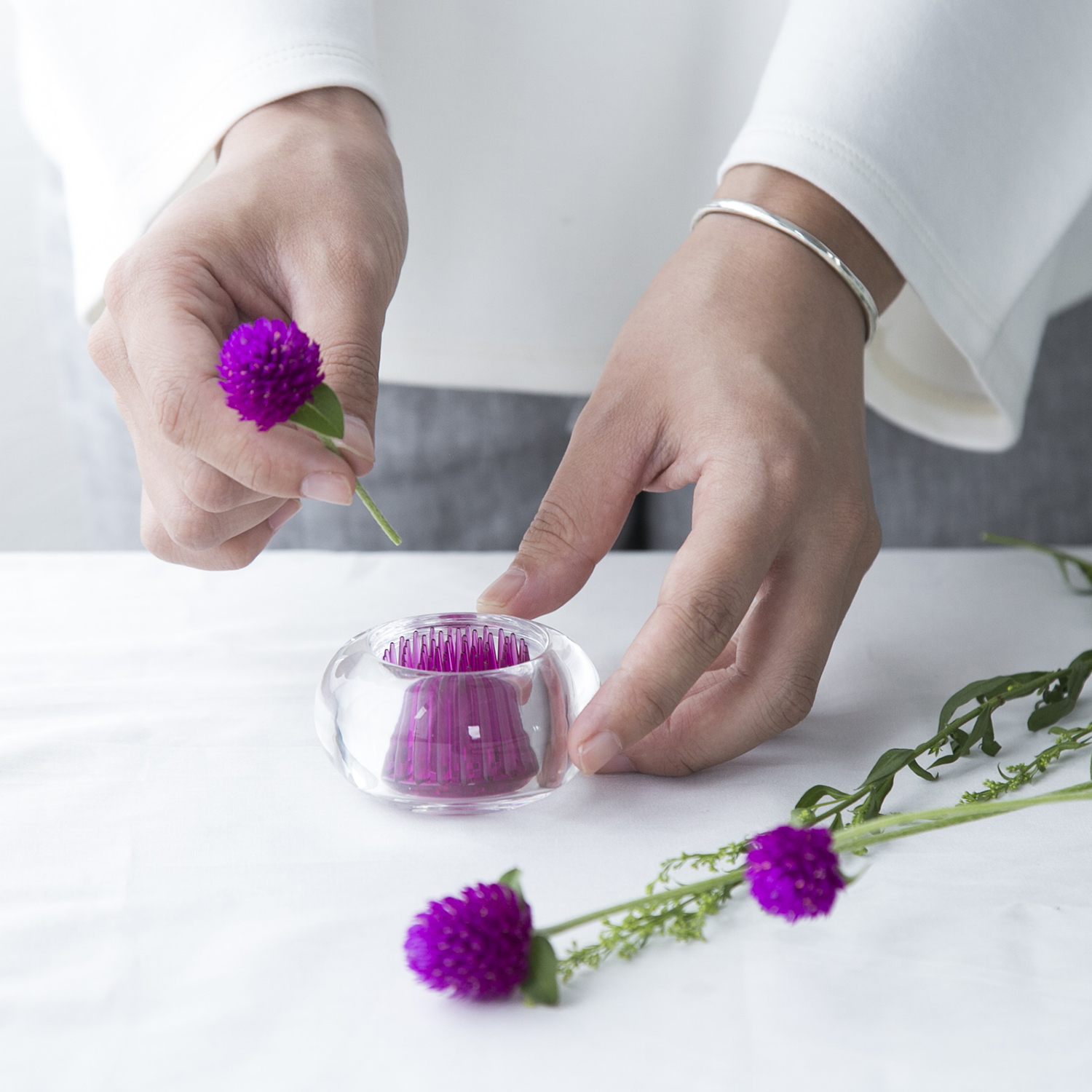 支那真砂花器 野村蔵 7号花瓶 プラチナ釉 樹林に鳥 二代 浅蔵五十吉作