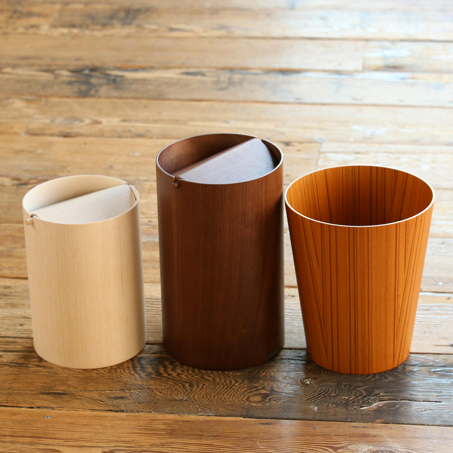 SAITO WOOD/ダストボックス WN954A walnut -軽くて丈夫な、普段使いし