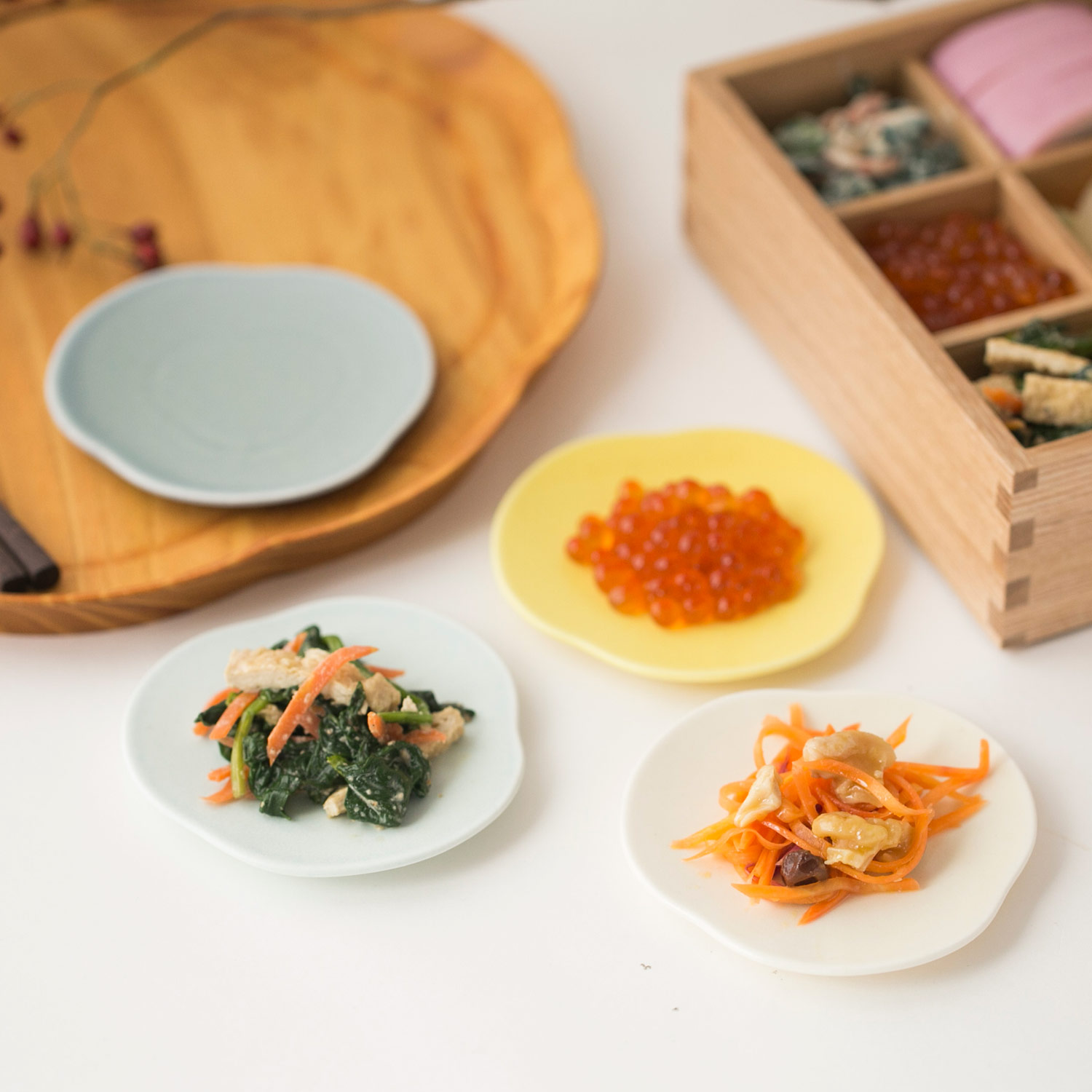 TESHIO/三つ雲 豆皿4枚セット -漂う雲のような豆皿 - スタイルストア