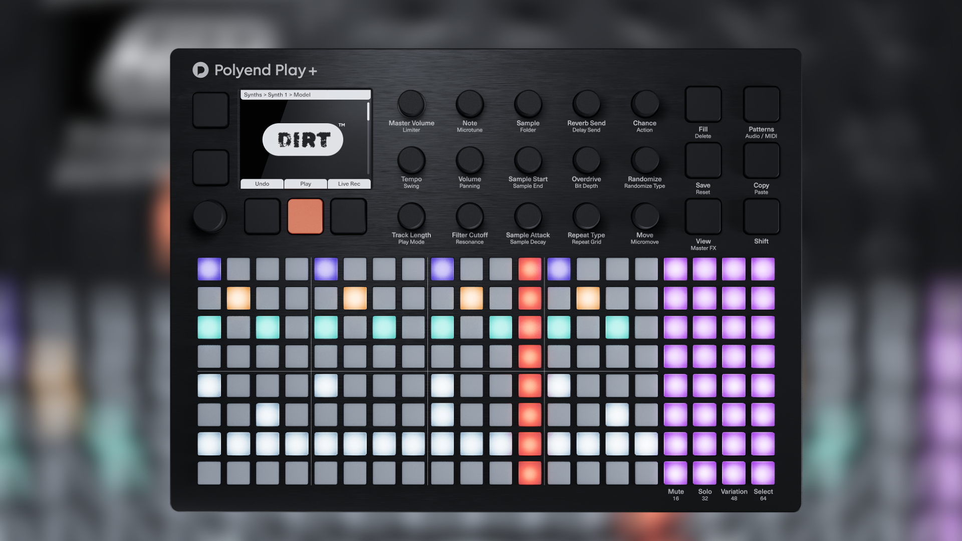 Polyend Play+, firmware 1.3 adds new Dirt synth engine for filthy