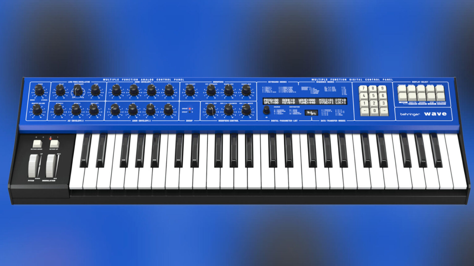 Behringer Wave, a clone of the PPG Wave hybrid Synthesizer is