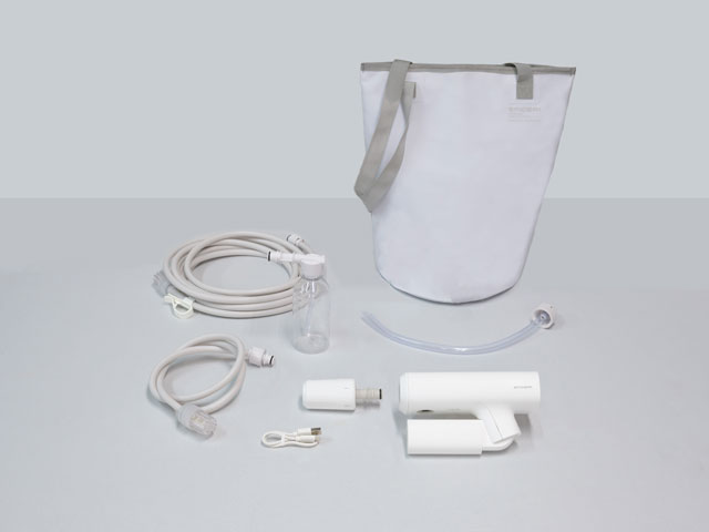 マットホワイトカラーの限定モデル「SPICERR ポケッタブル高圧洗浄機