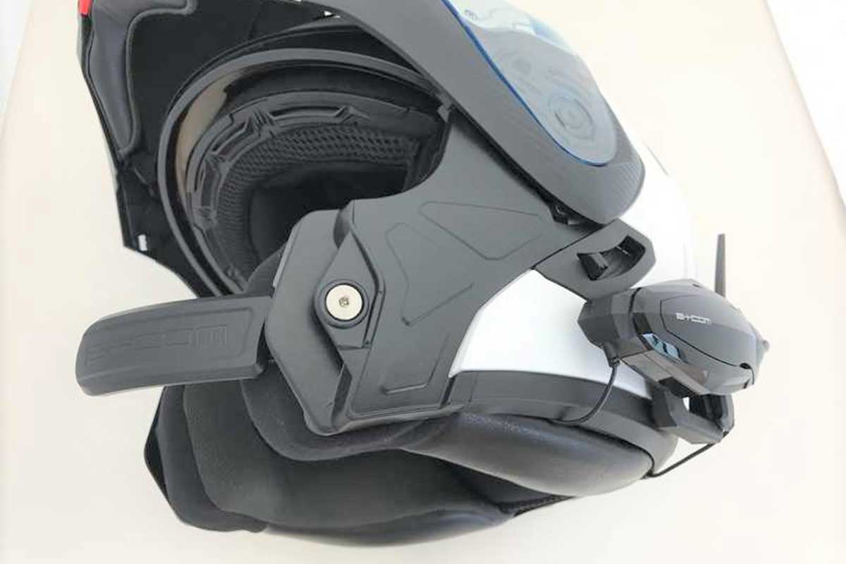 B+COM SB6X バイク用インカム システムヘルメット取付方法 OGK KABUTO
